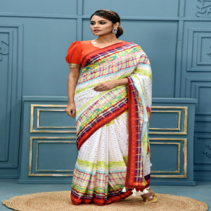 Viscose Printed Saree